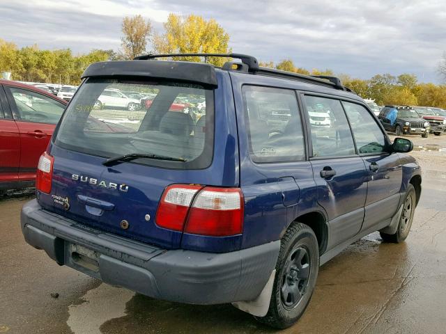 JF1SF63512H755234 - 2002 SUBARU FORESTER L BLUE photo 4