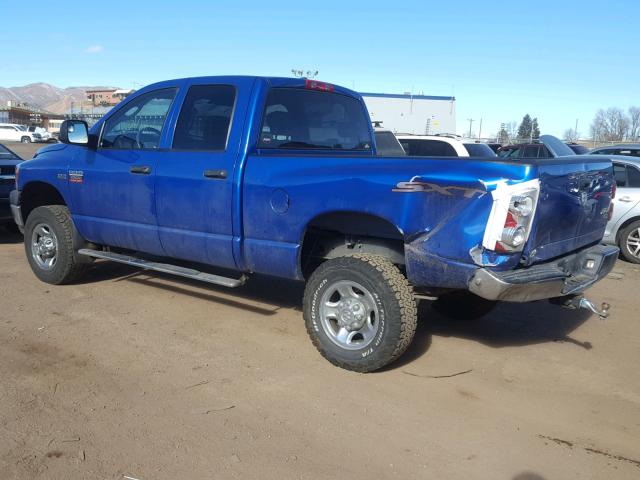 3D7KS28D68G213618 - 2008 DODGE RAM 2500 S BLUE photo 3