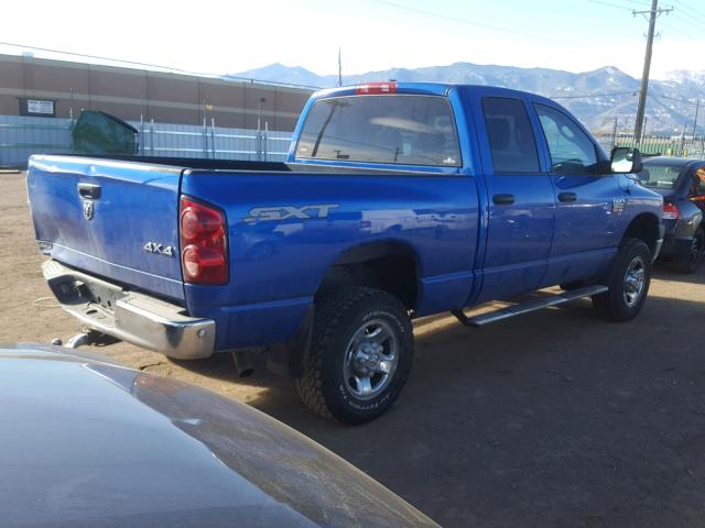 3D7KS28D68G213618 - 2008 DODGE RAM 2500 S BLUE photo 4