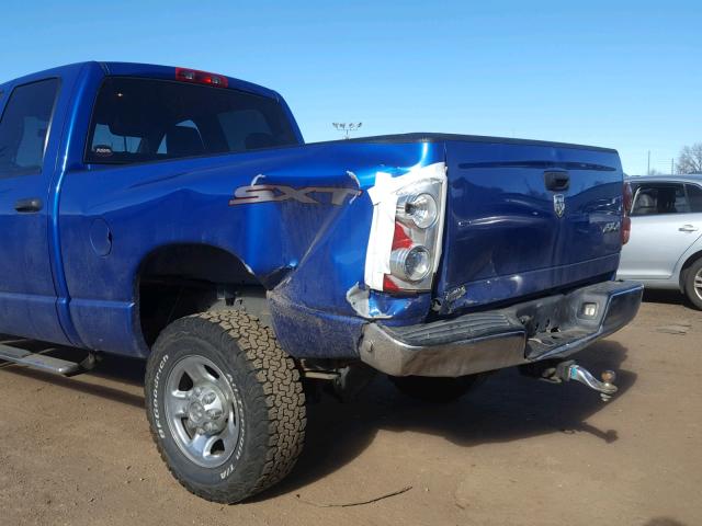 3D7KS28D68G213618 - 2008 DODGE RAM 2500 S BLUE photo 9