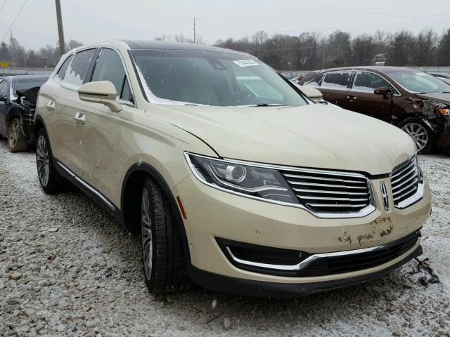 2LMTJ6LRXGBL58027 - 2016 LINCOLN MKX RESERV BEIGE photo 1