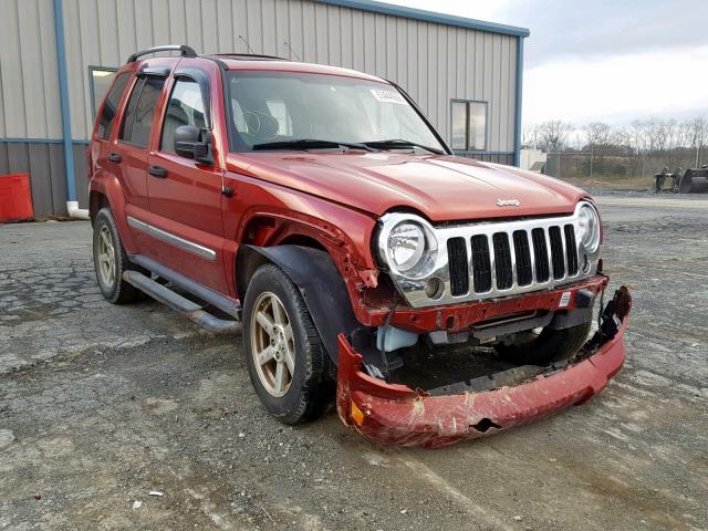 1J8GL58K46W180428 - 2006 JEEP LIBERTY LI RED photo 1