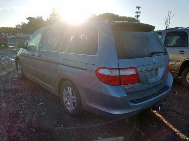 5FNRL38767B022999 - 2007 HONDA ODYSSEY EX GRAY photo 3