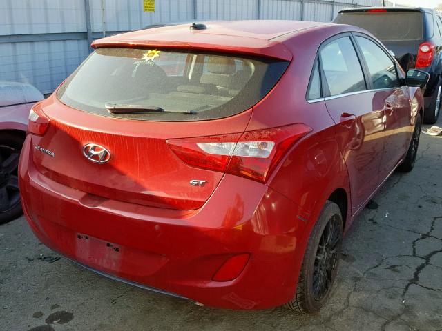 KMHD35LH5EU165481 - 2014 HYUNDAI ELANTRA GT RED photo 4