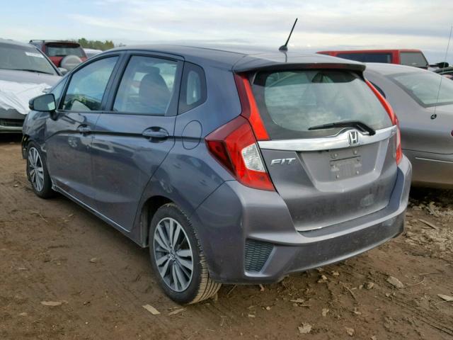 3HGGK5H88FM717995 - 2015 HONDA FIT EX GRAY photo 3