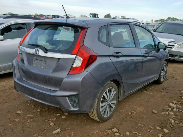 3HGGK5H88FM717995 - 2015 HONDA FIT EX GRAY photo 4