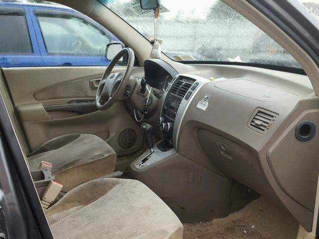 KM8JN72D67U687868 - 2007 HYUNDAI TUCSON SE GRAY photo 5