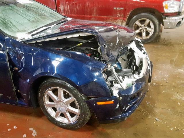 1G6DW677960178278 - 2006 CADILLAC STS BLUE photo 9