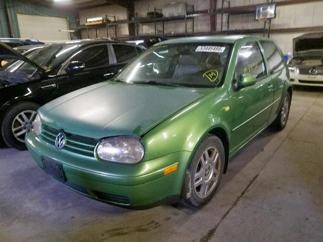 WVWDE31J2XW596781 - 1999 VOLKSWAGEN GTI VR6 GREEN photo 2