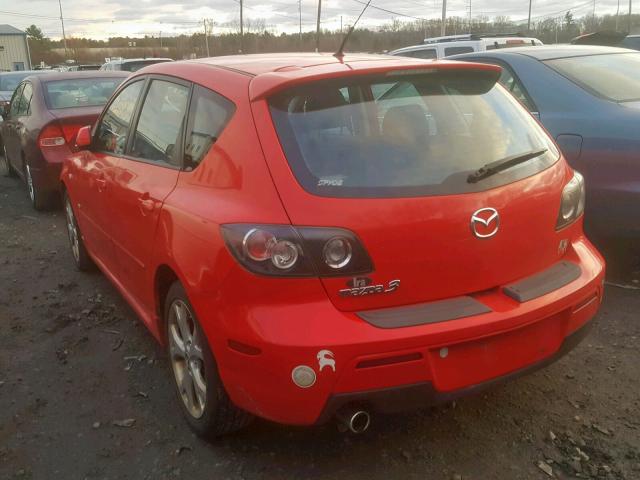 JM1BK144071663188 - 2007 MAZDA 3 HATCHBAC RED photo 3