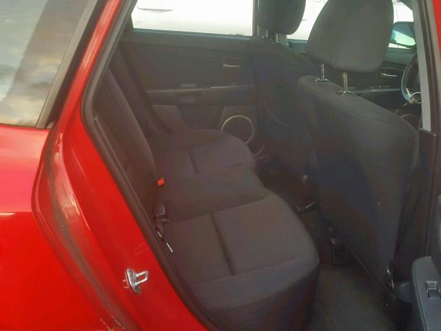 JM1BK144071663188 - 2007 MAZDA 3 HATCHBAC RED photo 6