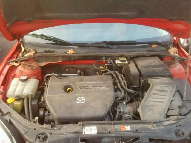 JM1BK144071663188 - 2007 MAZDA 3 HATCHBAC RED photo 7