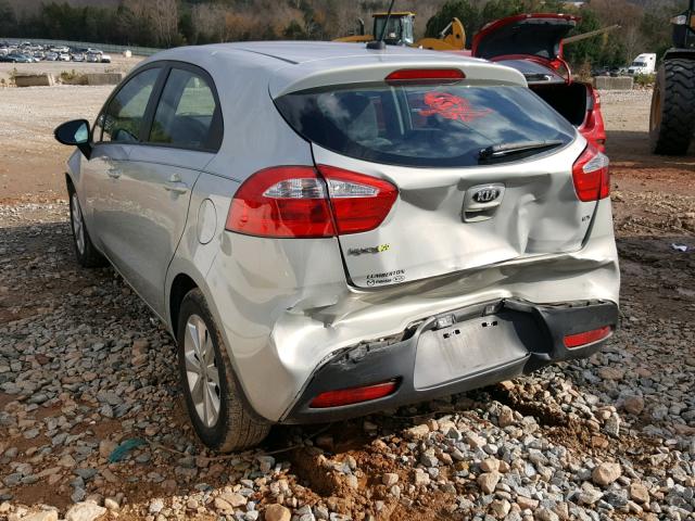 KNADN5A32D6230325 - 2013 KIA RIO EX SILVER photo 3