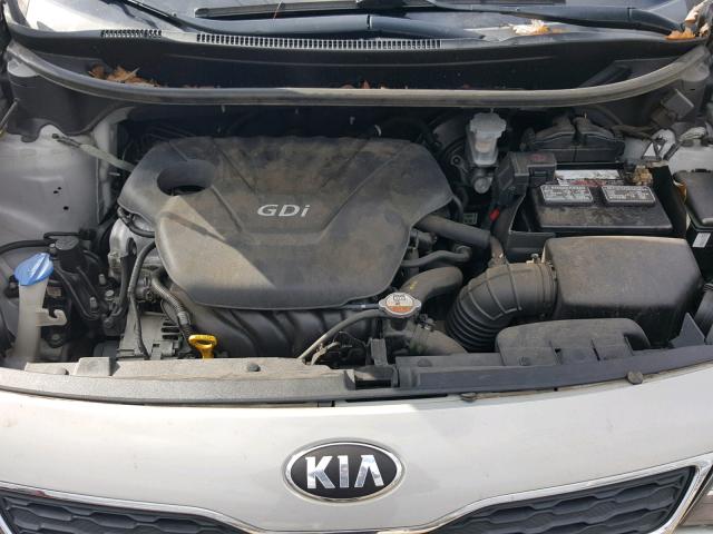 KNADN5A32D6230325 - 2013 KIA RIO EX SILVER photo 7