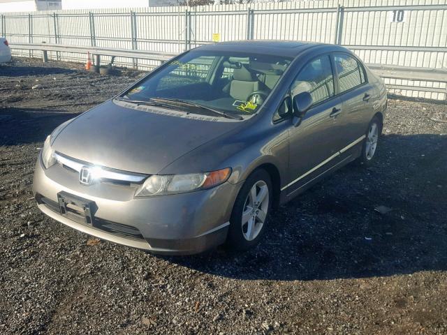 2HGFA16808H503613 - 2008 HONDA CIVIC EX GRAY photo 2