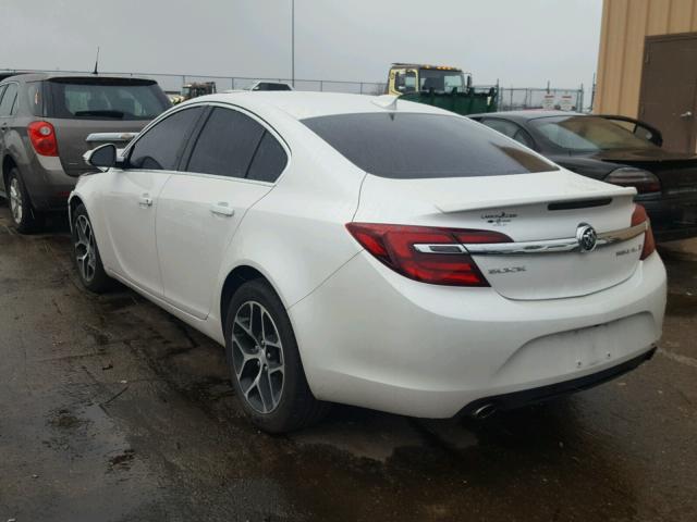 2G4GL5EX0H9177346 - 2017 BUICK REGAL SPOR WHITE photo 3