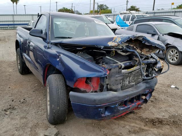 1D7FL16X93S246894 - 2003 DODGE DAKOTA SXT BLUE photo 1