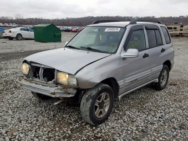 2CNBJ634346906613 - 2004 CHEVROLET TRACKER LT SILVER photo 2