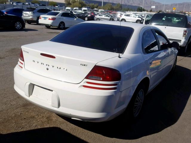 1B3EL36XX2N201978 - 2002 DODGE STRATUS SE WHITE photo 4