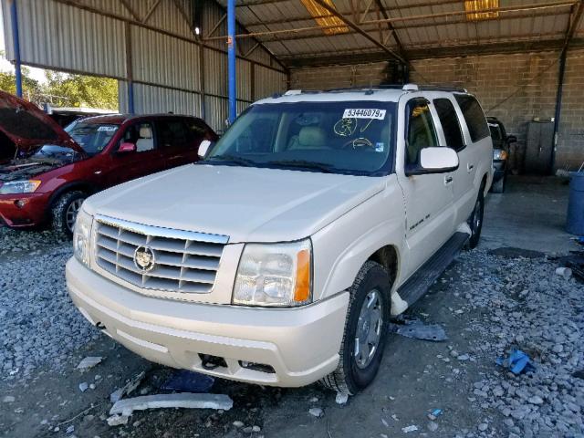 3GYFK66N64G197388 - 2004 CADILLAC ESCALADE E WHITE photo 2