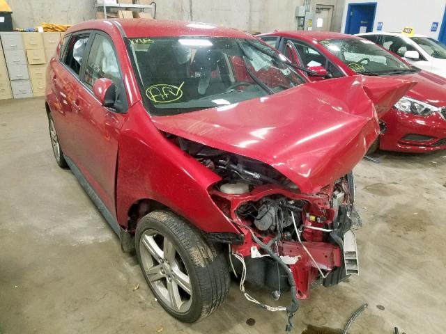 5Y2SP6E00AZ403635 - 2010 PONTIAC VIBE RED photo 1