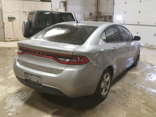 1C3CDFBBXFD431633 - 2015 DODGE DART SXT SILVER photo 4