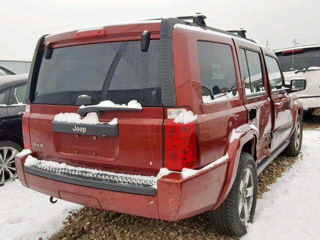 1J8HG48K98C149683 - 2008 JEEP COMMANDER Qırmızı foto 4