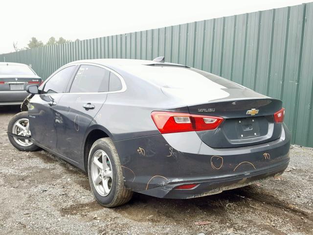 1G1ZB5STXHF195001 - 2017 CHEVROLET MALIBU LS GRAY photo 3