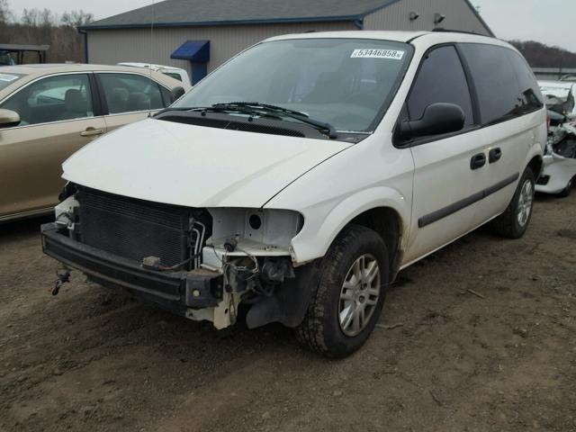 1D4GP25RX5B127737 - 2005 DODGE CARAVAN SE WHITE photo 2