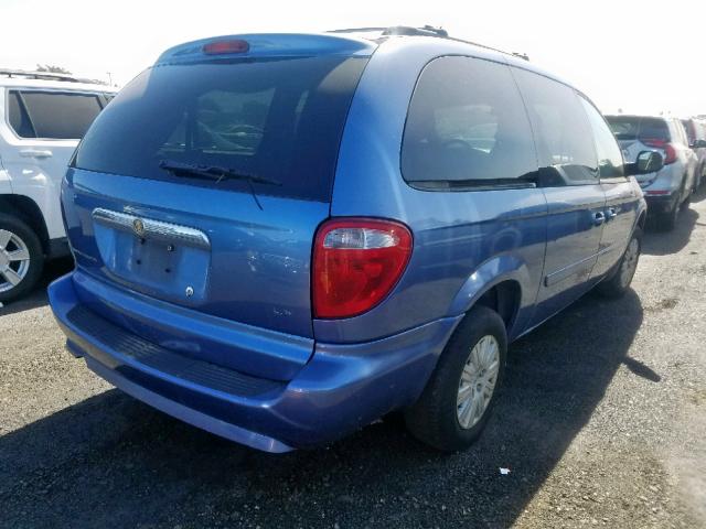 2A8GP44R87R330746 - 2007 CHRYSLER TOWN & COU BLUE photo 4