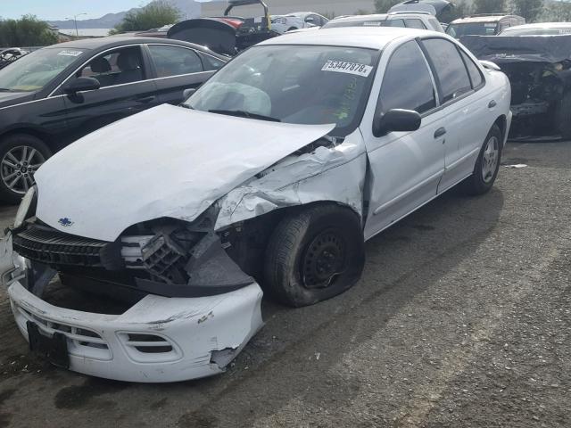 1G1JC524717417481 - 2001 CHEVROLET CAVALIER B WHITE photo 2