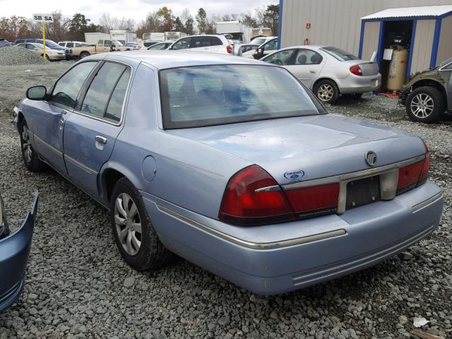 2MEFM75W9WX625087 - 1998 MERCURY GRAND MARQ BLUE photo 3