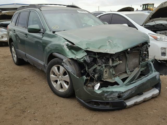 4S4BREKC7A2333736 - 2010 SUBARU OUTBACK 3. GREEN photo 1