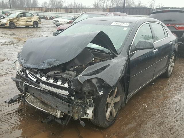 1G1ZC5E0XCF181347 - 2012 CHEVROLET MALIBU 1LT BLACK photo 2