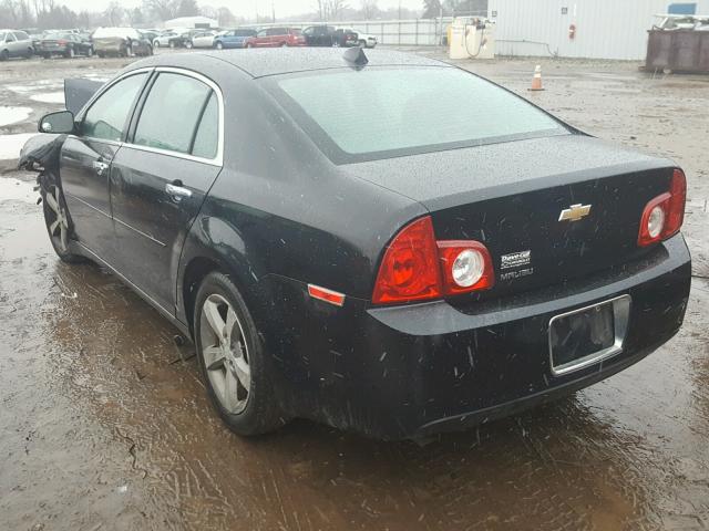 1G1ZC5E0XCF181347 - 2012 CHEVROLET MALIBU 1LT BLACK photo 3