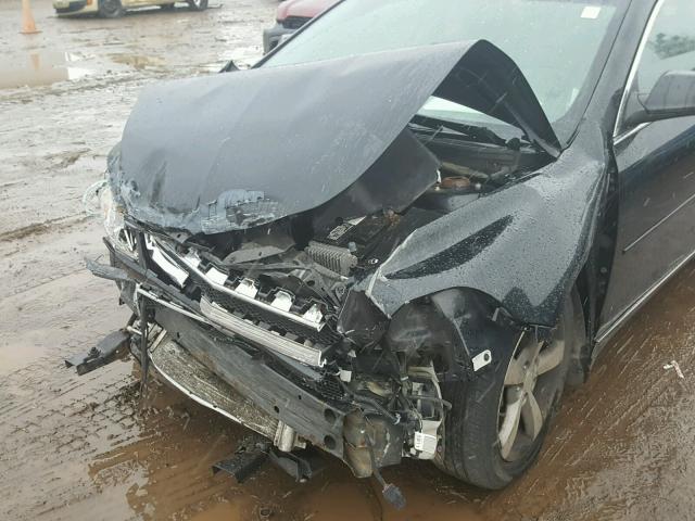 1G1ZC5E0XCF181347 - 2012 CHEVROLET MALIBU 1LT BLACK photo 9