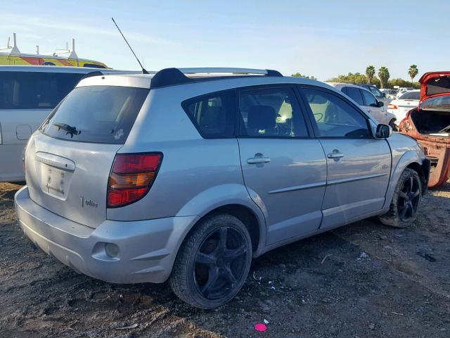 5Y2SL63815Z409051 - 2005 PONTIAC VIBE SILVER photo 4