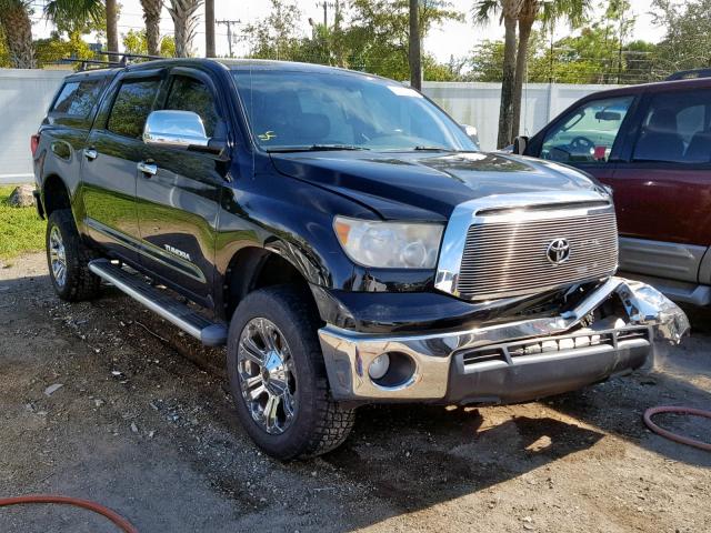 5TFEM5F16BX023591 - 2011 TOYOTA TUNDRA CRE BLACK photo 1