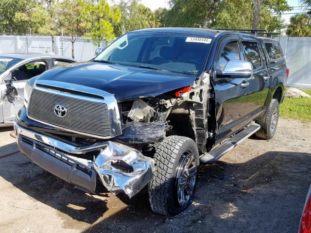 5TFEM5F16BX023591 - 2011 TOYOTA TUNDRA CRE BLACK photo 2