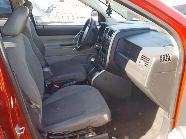 1J8FF47W57D278429 - 2007 JEEP COMPASS RED photo 5