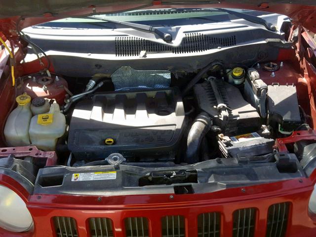 1J8FF47W57D278429 - 2007 JEEP COMPASS RED photo 7