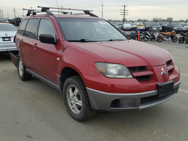 JA4LZ31F24U065772 - 2004 MITSUBISHI OUTLANDER RED photo 1