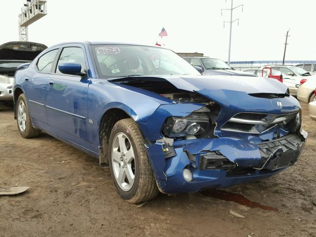 2B3CK3CV8AH138416 - 2010 DODGE CHARGER SX BLUE photo 1