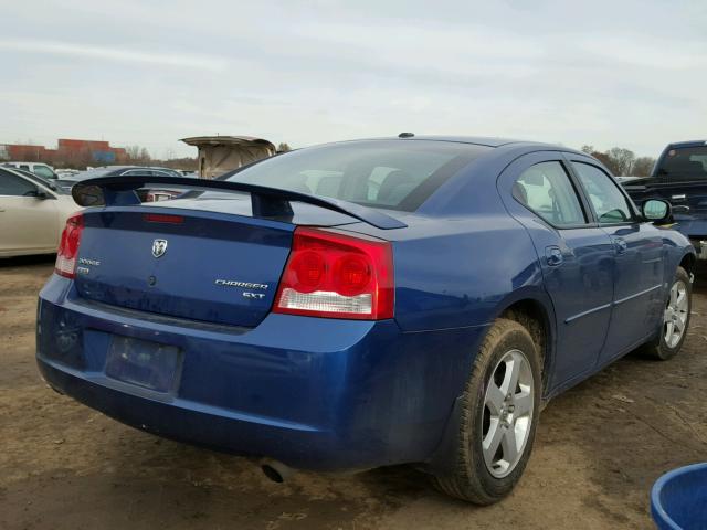 2B3CK3CV8AH138416 - 2010 DODGE CHARGER SX BLUE photo 4