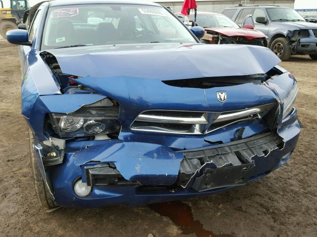 2B3CK3CV8AH138416 - 2010 DODGE CHARGER SX BLUE photo 9