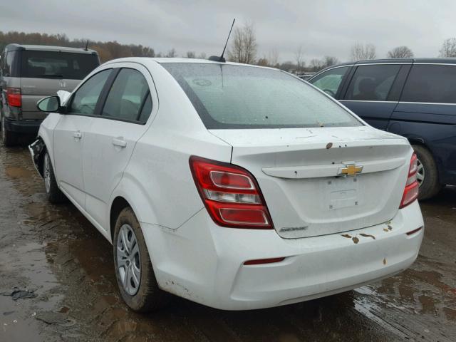 1G1JB5SH5H4173878 - 2017 CHEVROLET SONIC LS 白色 照片 3