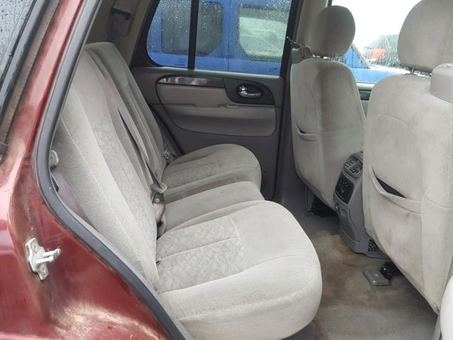 1GKDT13S052174033 - 2005 GMC ENVOY BURGUNDY photo 6