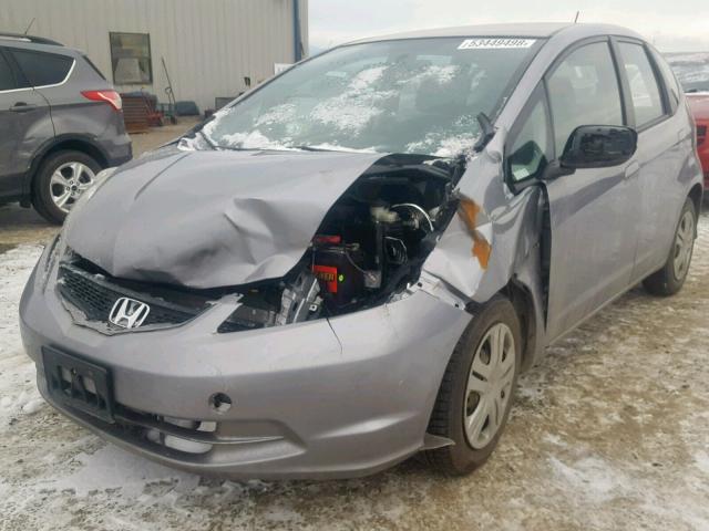 JHMGE8H22AS023434 - 2010 HONDA FIT GRAY photo 2