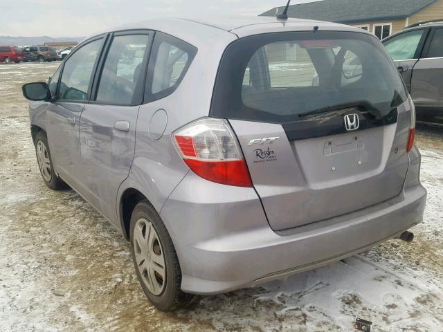 JHMGE8H22AS023434 - 2010 HONDA FIT GRAY photo 3