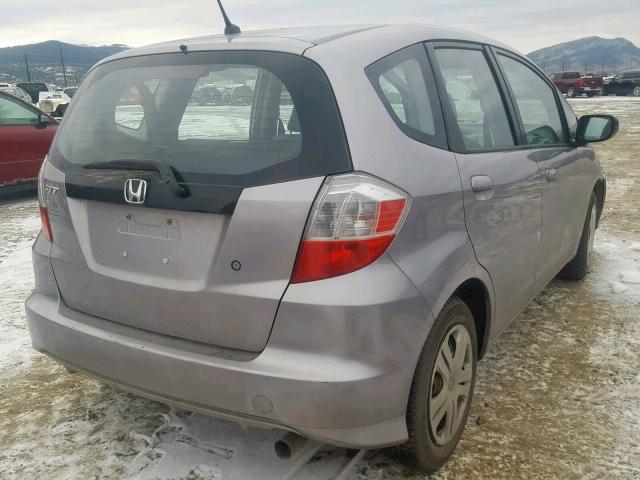 JHMGE8H22AS023434 - 2010 HONDA FIT GRAY photo 4